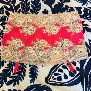 Victoria’s Secret Lace Garter Thong Skirt